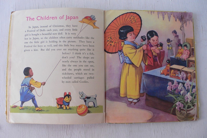 vintage children's book, Let's Go Shopping, 1940, Picture Book, London, free shipping, from Diz Has Neat Stuff image 8