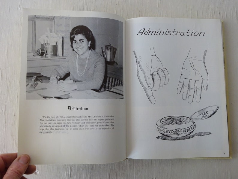 Vintage Yearbook Clarion Westford Academy 1966 Westford Etsy