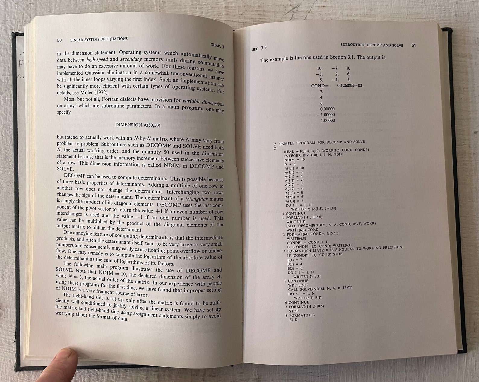Vintage Computer Methods Textbook: Forsythe, Moler, 1977 - Etsy