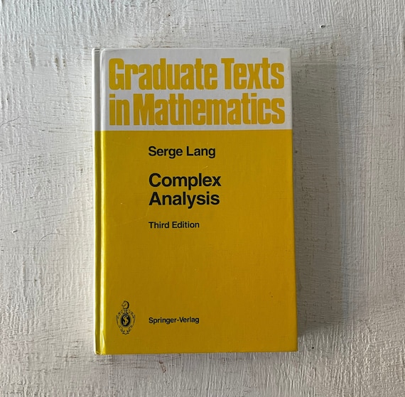Vintage Textbook, Complex Analysis, Serge Lang, 1993