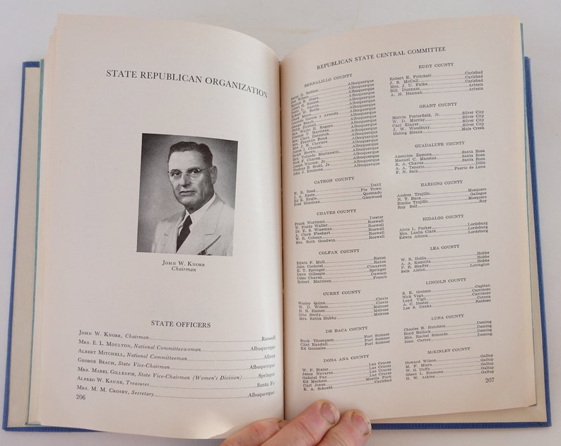 Vintage Book New Mexico Blue Book 1949 1959 Alicia Romero Etsy