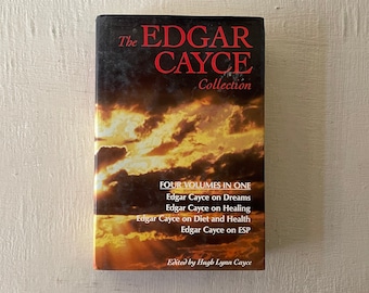vintage book, The Edgar Cayce Collection, 1986, four volumes in one, hardcover, dust jacket, , free shipping, from Diz Has Neat Stuff