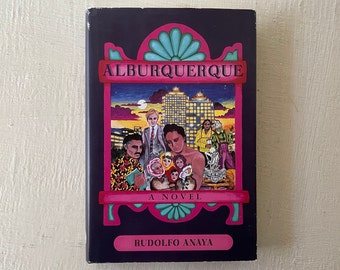 vintage book, Albuquerque, A Novel, signed by author, Rudolfo Anaya, 1992, first edition, dust jacket, free shipping, from Diz Has Neat Stuf