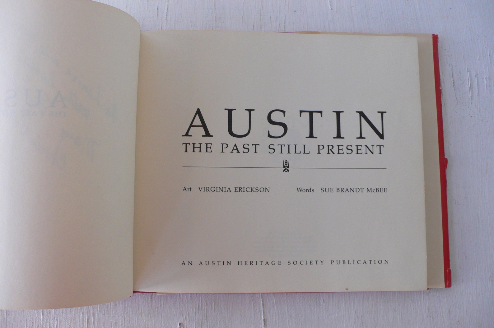 Vintage Book Austin the Past Still Present First Edition Etsy