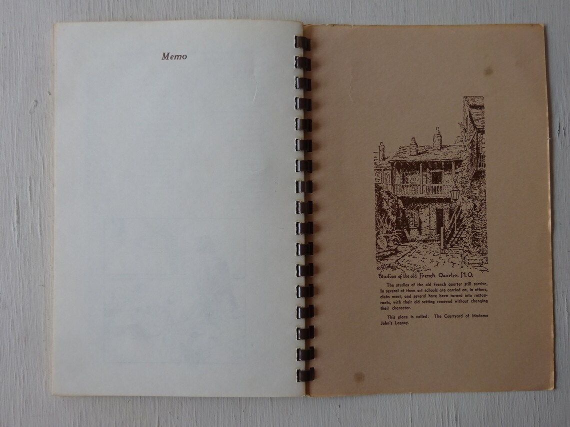 Libro de cocina vintage A Book of Famous Old New Orleans | Etsy