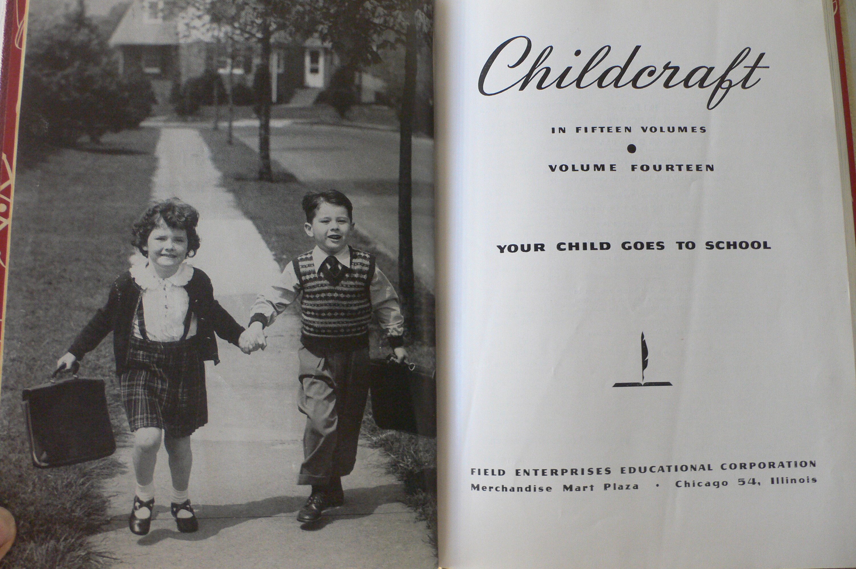 Vintage Children's Book Set, Childcraft, 4 Volumes, 1961