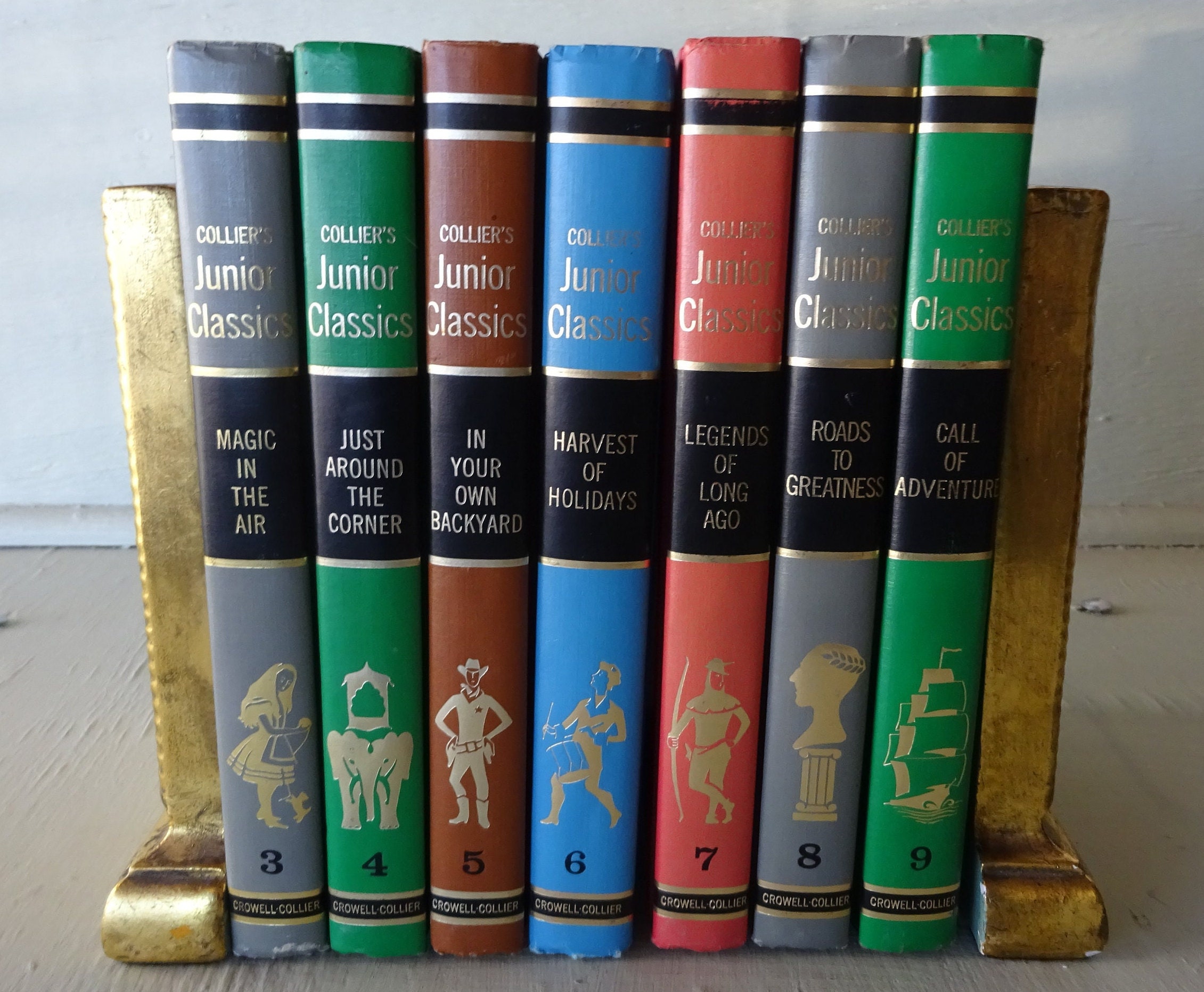 Vintage Book Set, Collier's Junior Classics, 7 Volumes, 1962
