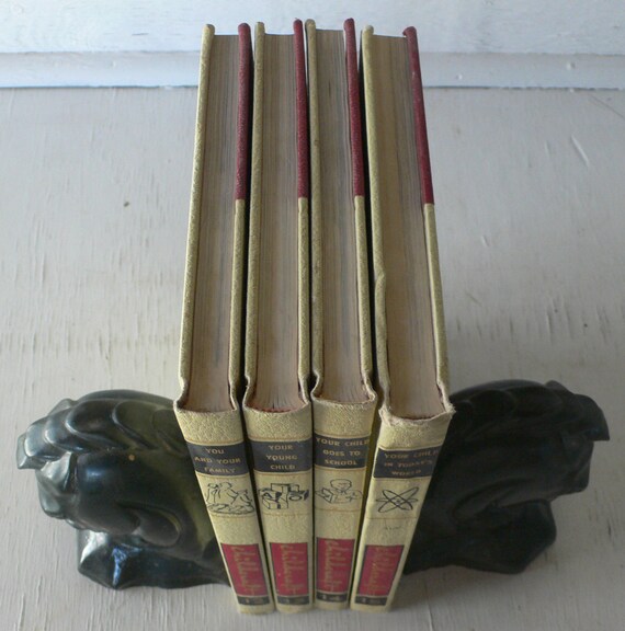 Vintage Children's Book Set, Childcraft, 4 Volumes, 1961