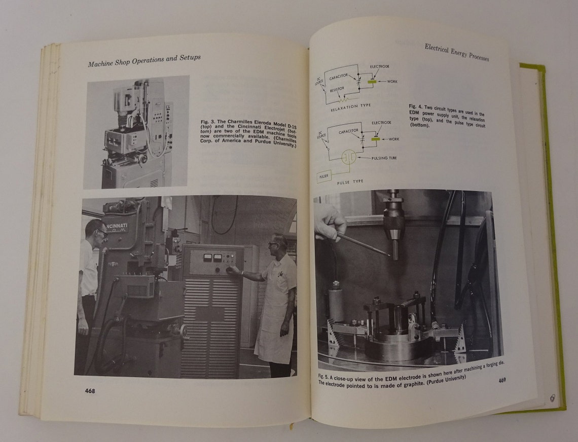 Vintage Textbook Machine Shop Operations and Setups Porter Etsy