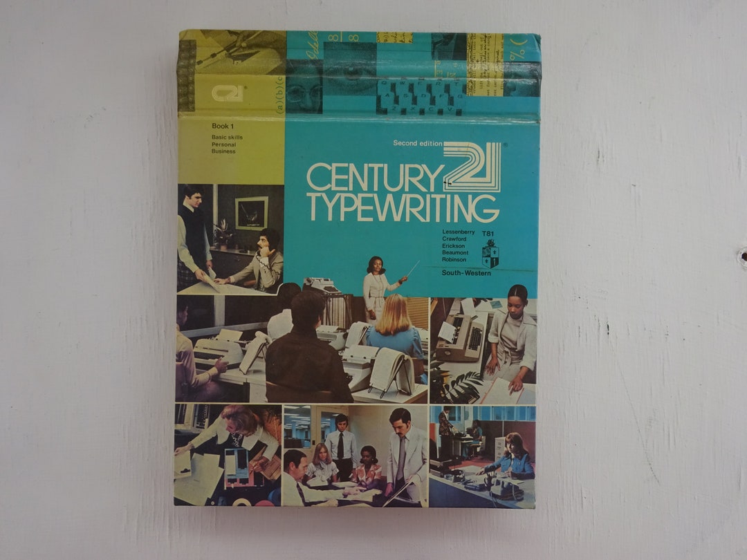 Type Writing Textbook Vintage Century 21 Typewriting Textbook - 1977 Edition - Etsy