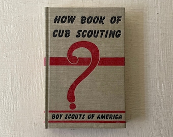 vintage book, How Book of Cub Scouting, BSA, 1966, illustrated, free shipping, from Diz Has Neat Stuff