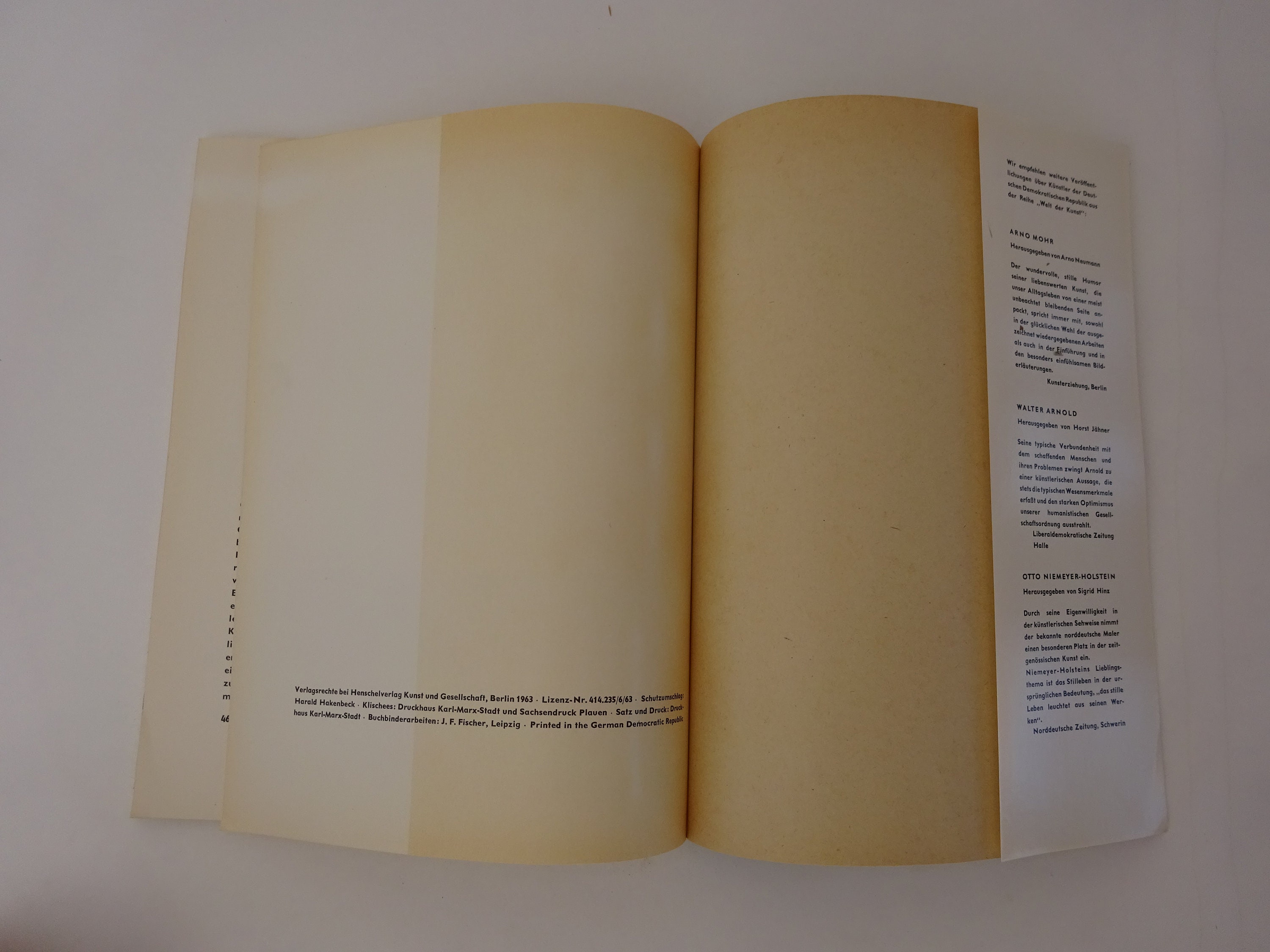Vintage art book, Harald Hakenbeck, Welt Der Kunst, gallery