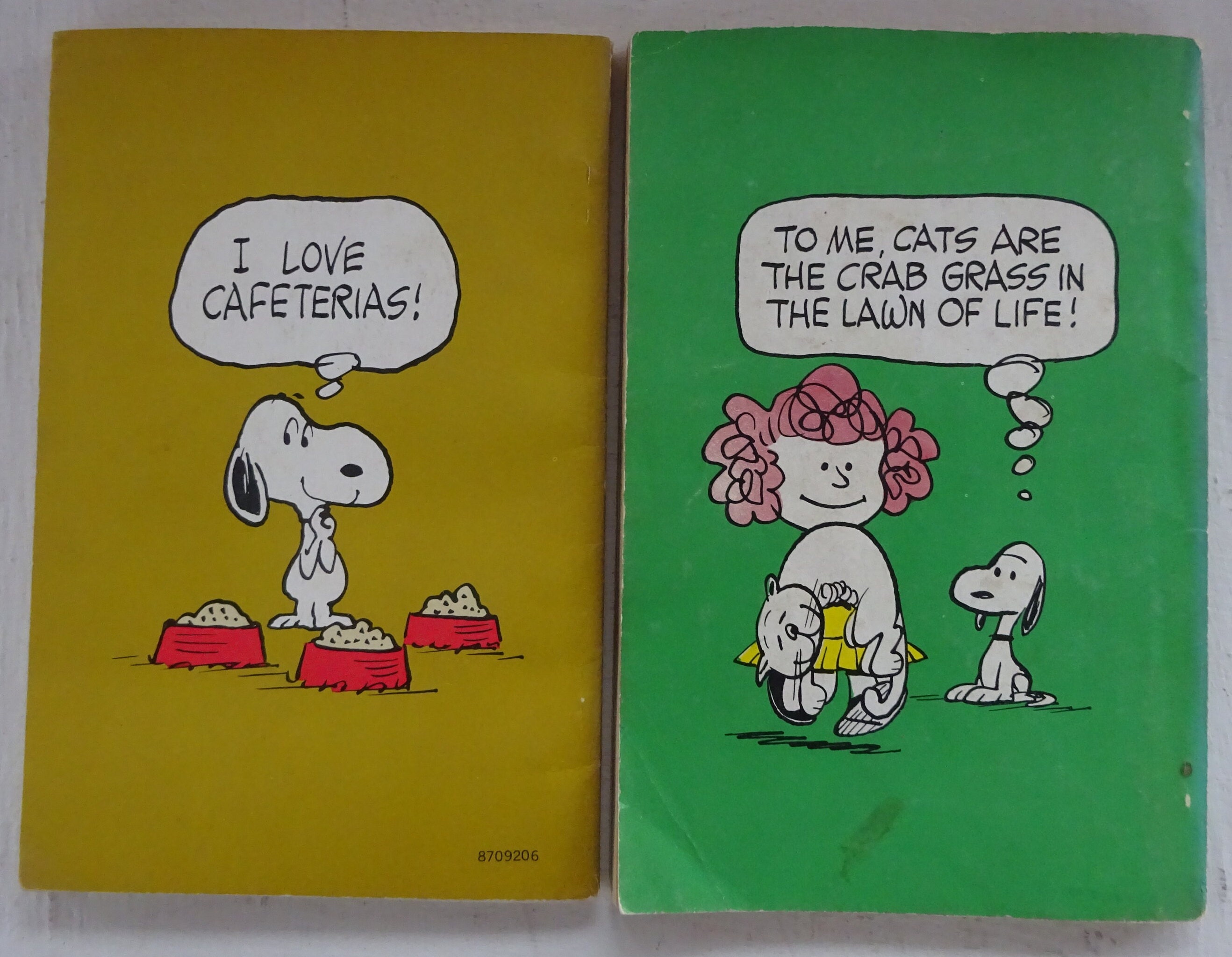 Vintage Paperback Books, Peanuts, Charles Schulz, 2 Volumes