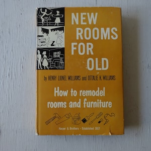 Vintage 'New Rooms for Old' Book, 1953 Illustrated Edition
