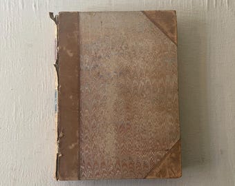 Antique Leather Bound "Science For All" Book: Illustrated, Robert Brown