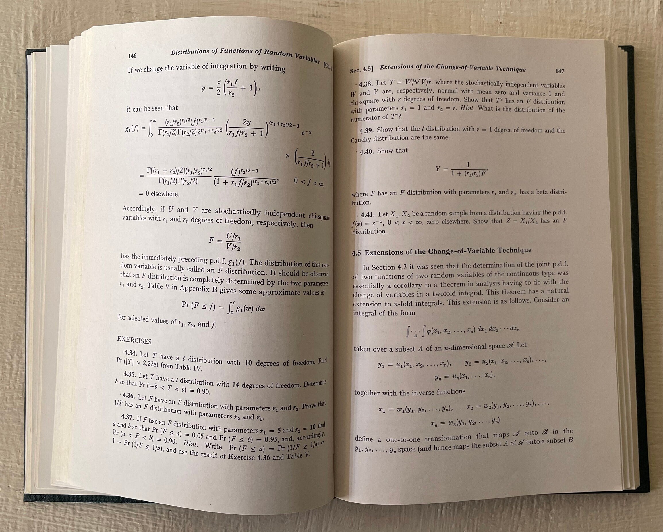 Vintage Math Textbook: Introduction to Mathematical Statistics