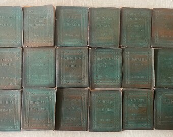 antique book stack, Little Leather Library, 18 volumes, classic literature, free shipping, from Diz Has Neat Stuff