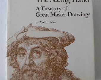 vintage art book, The Seeing Hand, A Treasury of Great Master Drawings, 1975,first edition, free shipping, from Diz Has Neat Stuff