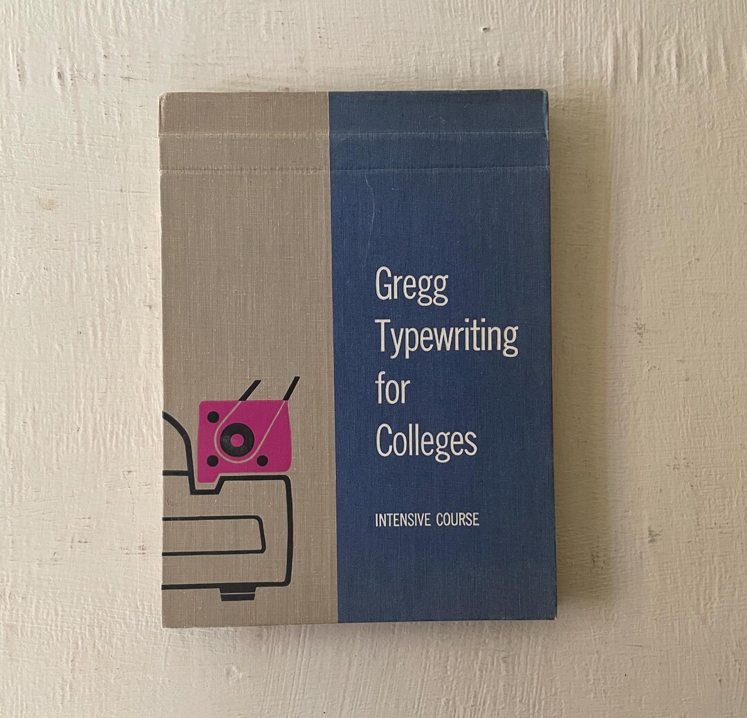 Type Writing Textbook Vintage Gregg Typewriting Textbook: 1957 College Edition - Etsy