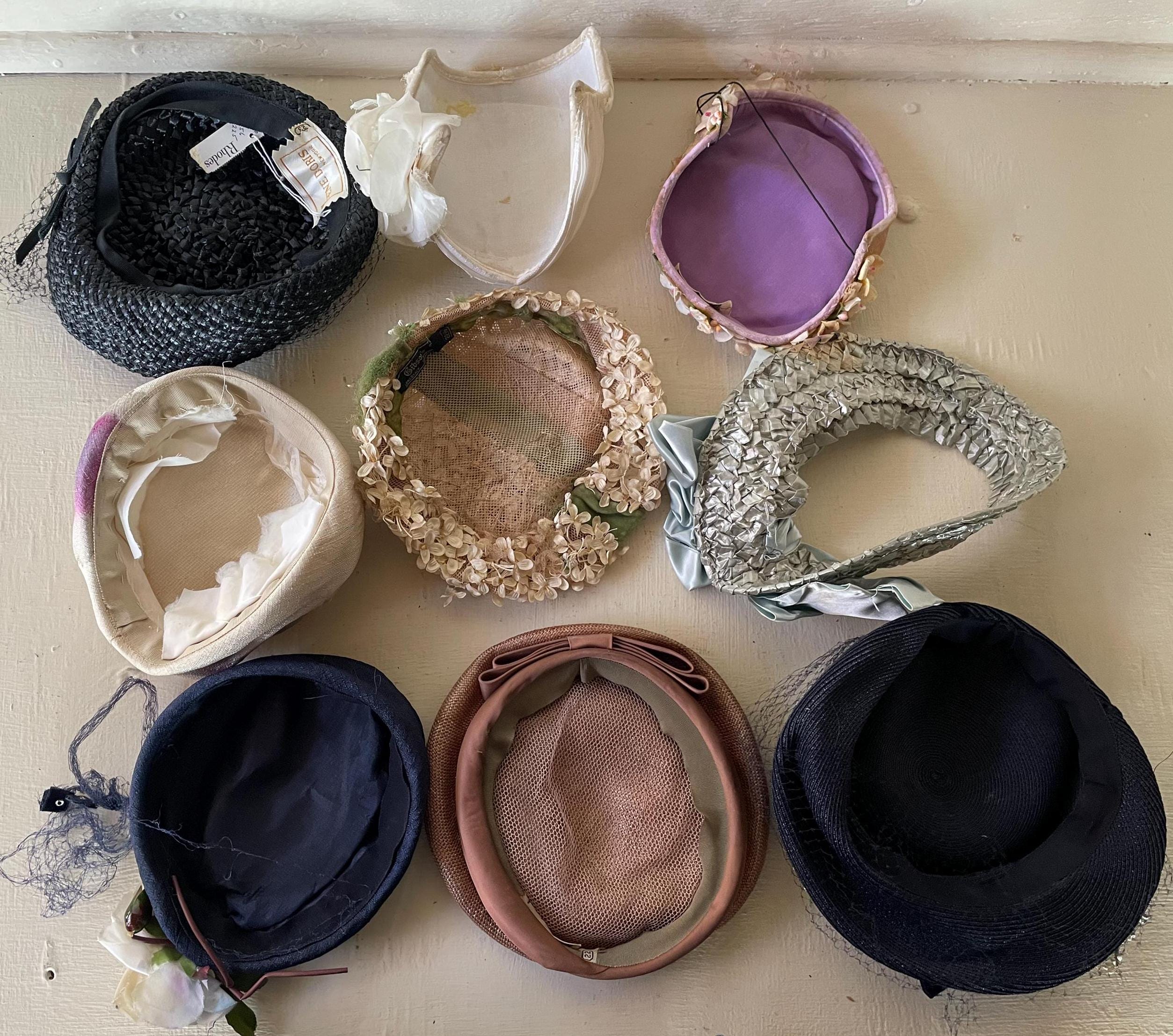 LOT OF 4 VINTAGE WOMENS DRESS HATS Dress Vintage Hats for Women for sale | eBay main image 2