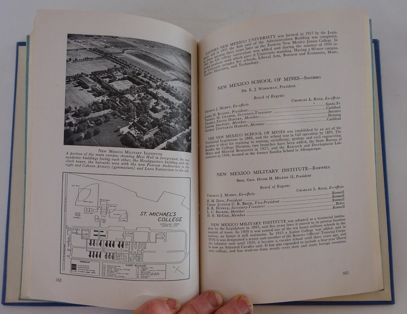 Vintage Book New Mexico Blue Book 1949 1959 Alicia Romero Etsy