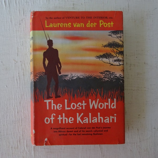 vintage book, The Lost World of The Kalahari, Laurens Van Der Post, 1958, free shipping, from Diz Has Neat Stuff