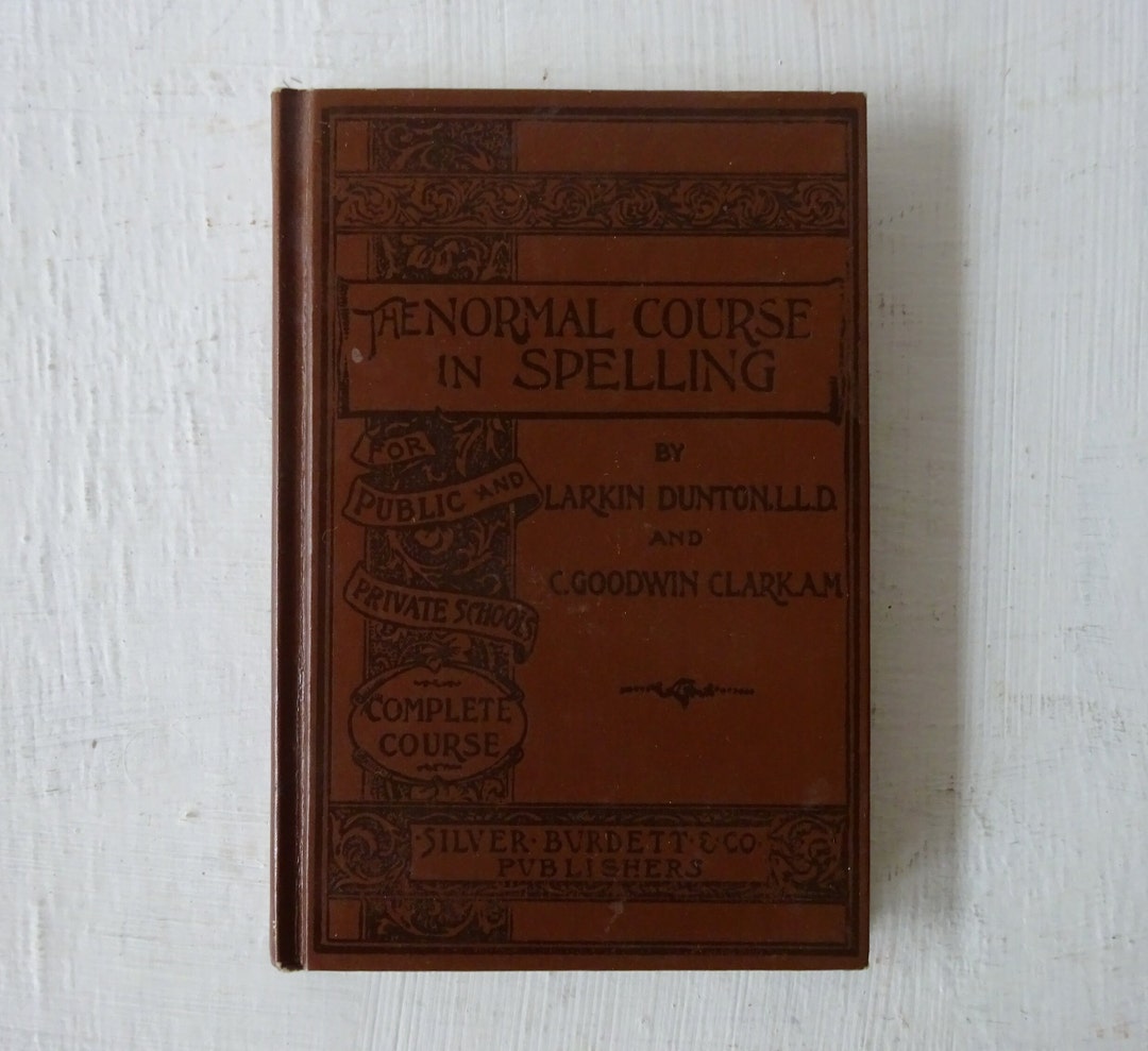 Vintage Spelling Textbook the Normal Course in Spelling Etsy