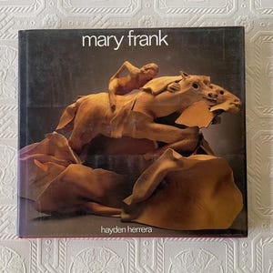vintage art book, Mary Frank, Hayden Herrera, 1990, Harry Abram, woman artist, illustrated, dust jacket, from Diz has Neat Stuff