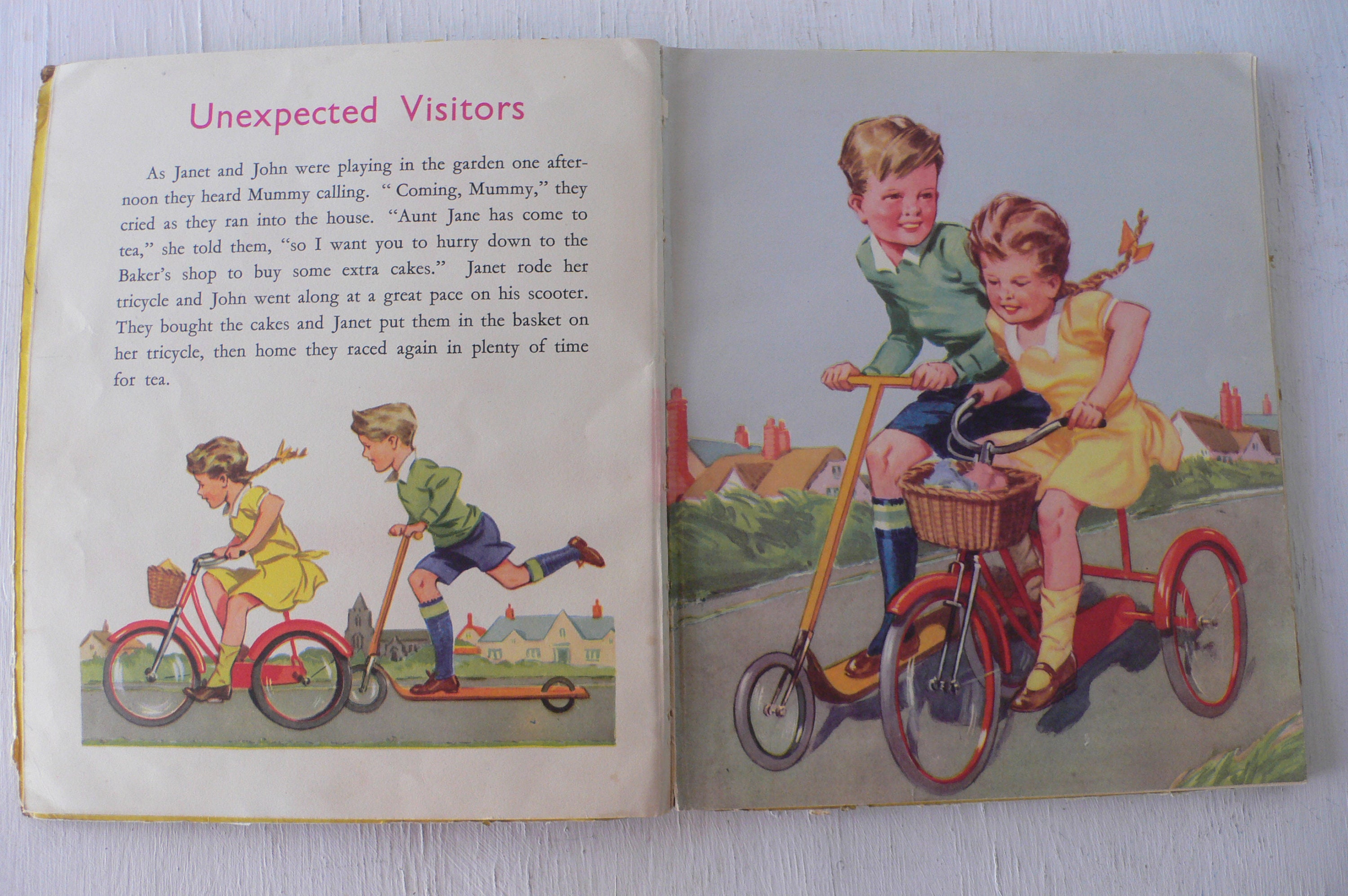 Vintage children's book Let's Go Shopping 1940 Etsy