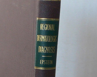 vintage textbook, Regional Dermatologic Diagnosis, 1950, illustrated, free shipping, from Diz Has Neat Stuff