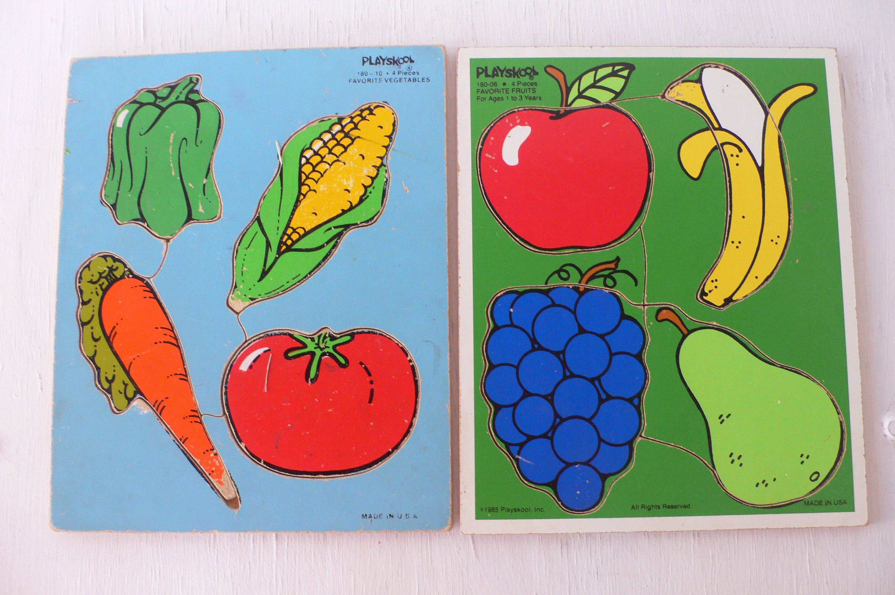 Vintage Puzzles, Playskool, Early Childhood, Pre School Toys