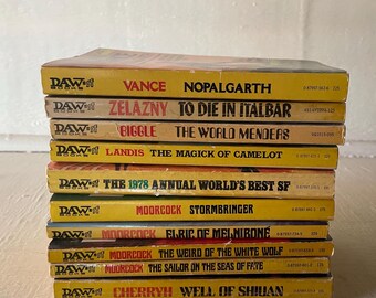 Vintage Paperbacks, Science Fiction, 10 DAW Books, 1970's Thru 1981, Instant Collection, Free Shipping, From Diz Has Neat Stuff - Etsy Vintage Paperbacks, Science Fiction, 10 DAW Books, 1970's Thru 1981, Instant Collection, Free Shipping, From Diz Has Neat Stuff - Etsy