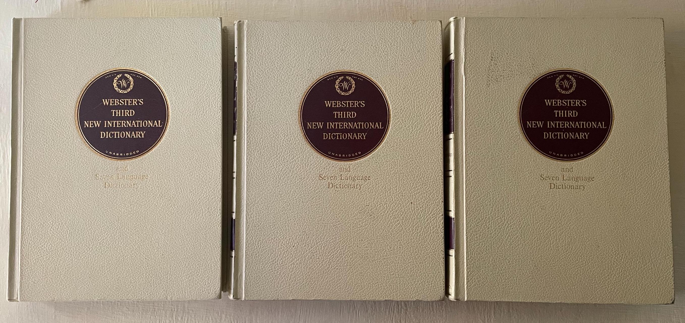 Vintage Webster's Third New International Dictionary - 1966