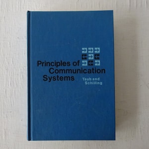 vintage textbook, Principles of Communication Systems, Taub and Schilling, 1971, free shipping, from Diz Has Neat Stuff