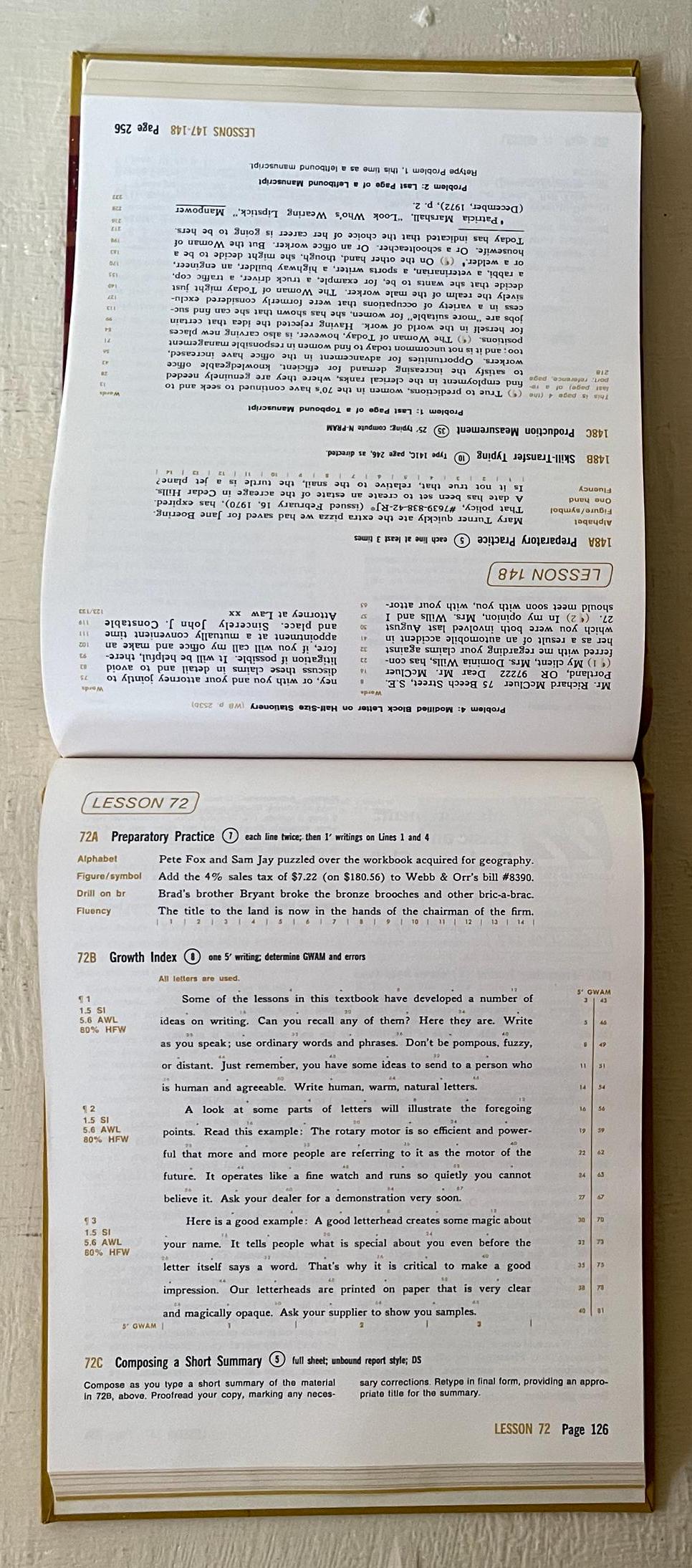 Type Writing Textbook Vintage College Typewriting Textbook - 1975 Southwestern Edition - Etsy