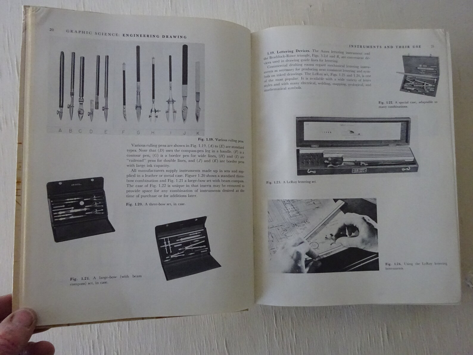 Vintage Graphic Science Textbook: Descriptive Geometry, 1958 ...