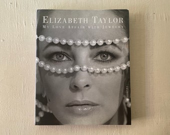 vintage book, Elizabeth Taylor, My Love Affair with Jewelry, 2002, large format, dust jacket, free shipping, from Diz Has Neat Stuff