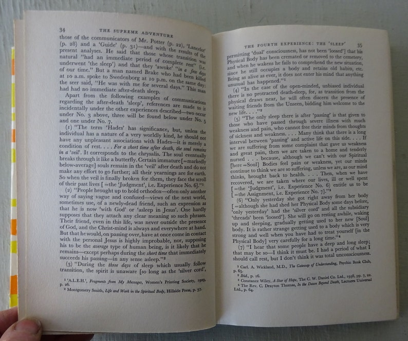 vintage book, The Supreme Adventure, Robert Crookall, 1961, Psychic Communications, dust jacket, free shipping, from Diz Has Neat Stuff image 8