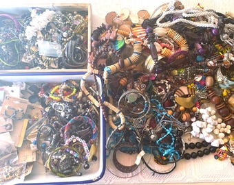 12 pounds of broken and costume jewelry, wholesale and repair