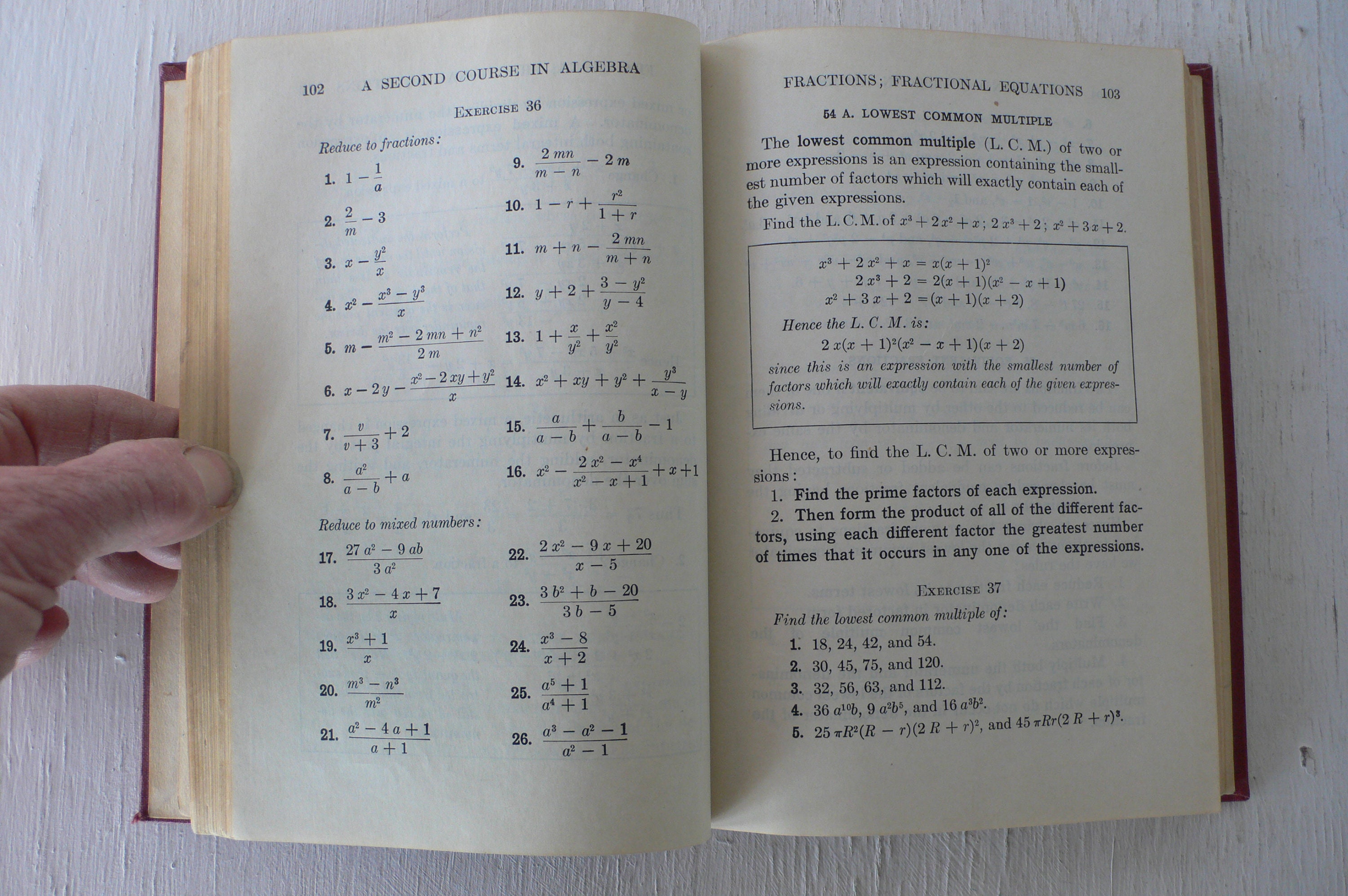 Vintage Algebra Textbook: Mallory, 1943 Edition - Etsy