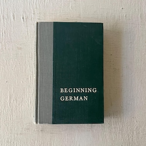 vintage textbook, Beginning German, Otto Schinnerer, 1957, illustrated, free shipping, from Diz Has Neat Stuff