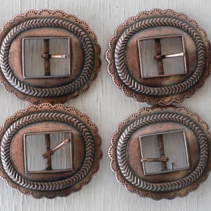 group of southwestern belt buckles, copper finish, instant collection of 8, free shipping, from Diz Has Neat Stuff