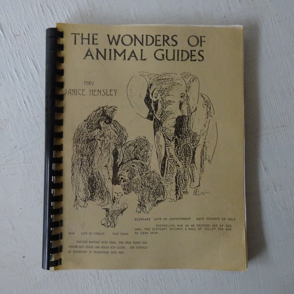 vintage softcover book, The Wonders of Animal Guides, Janice Hensley, 1995, free shipping, from Diz Has Neat Stuff