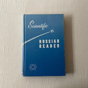 vintage textbook, Scientific Russian Reader, Noah Gershevsky, 1960, language book, free shipping, from Diz has Neat Stuff