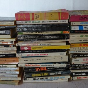 Vintage Paperback Book Collection: 51 Books, Various Topics
