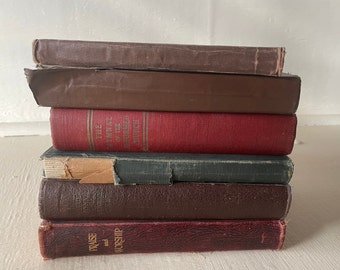 vintage stack of hymnals, 6 books, 1860's - 1960's, cutters and breakers, gospel music, free shipping, from Diz Has Neat Stuff