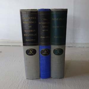 vintage books, Modern Library Series, 3 volumes literature, 1930&#39;s - 1950&#39;s, vintage book decor, free shipping, from Diz Has Neat Stuff