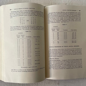Vintage Logical Design of Digital Computers Textbook, 1967 - Etsy