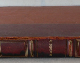 antique book, A History Of English Furniture, The age of Mahogany, 1906, leather bound, from Diz Has Neat Stuff