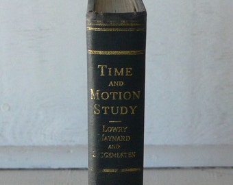 Vintage 1940 Time and Motion Study Textbook: Illustrated McGraw-Hill Edition